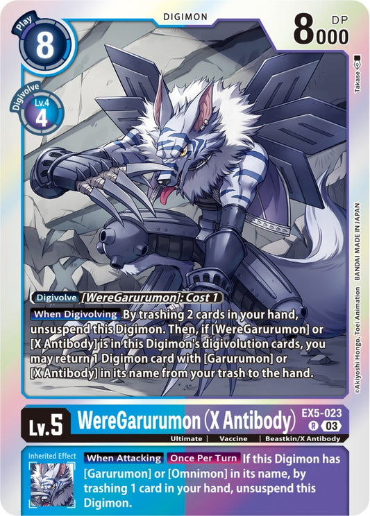 Image for WereGarurumon (X Antibody) - Digimon Card Game