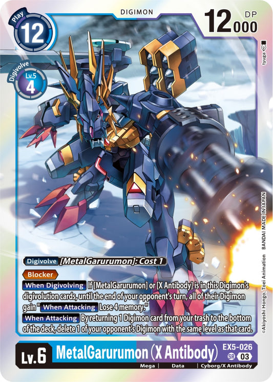 Image for MetalGarurumon (X Antibody) - Digimon Card Game