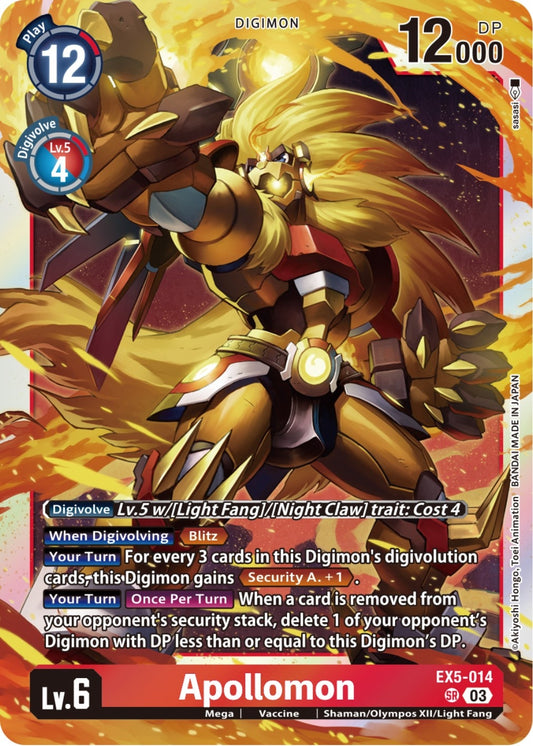 Image for Apollomon - Digimon Card Game