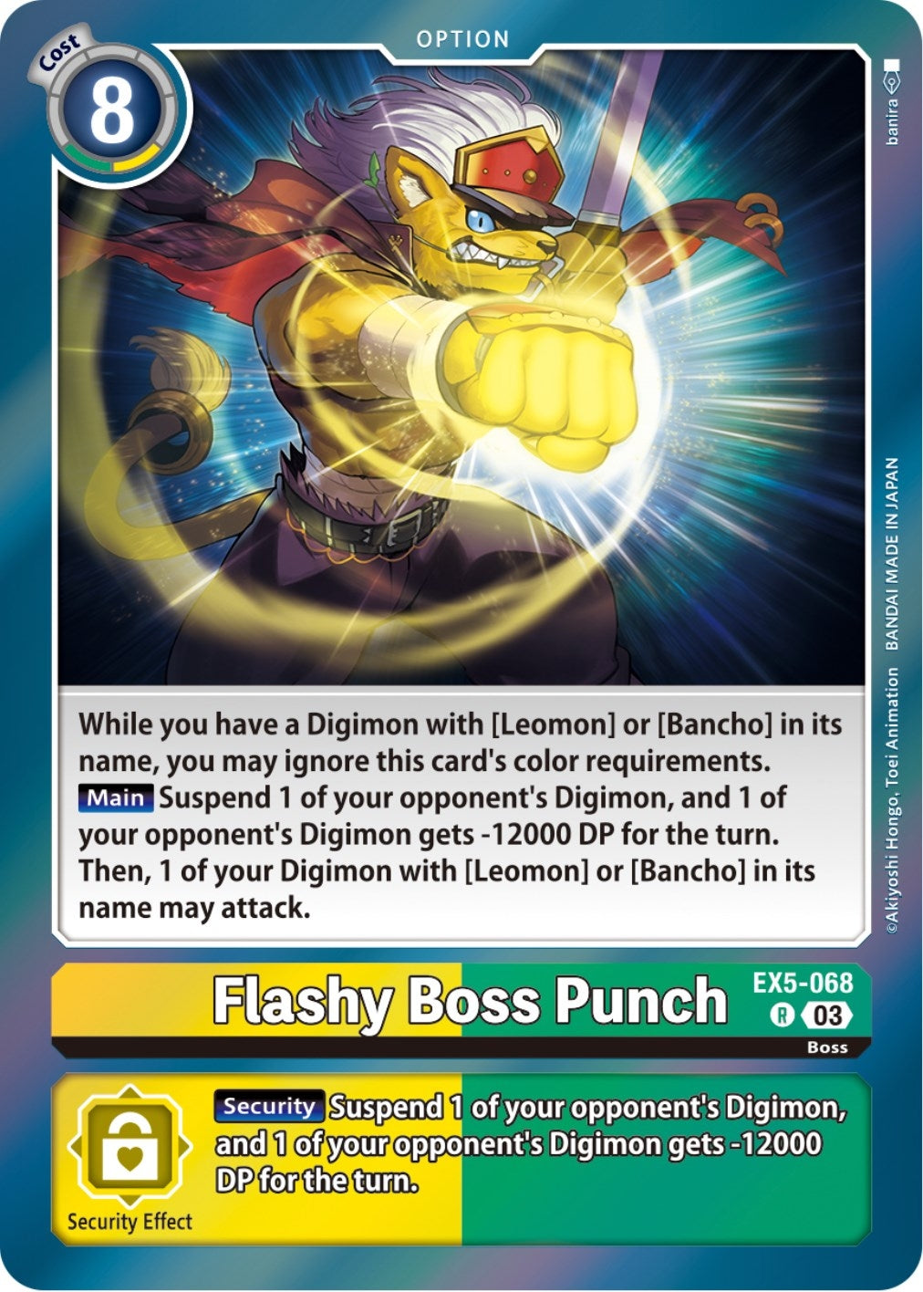Image for Flashy Boss Punch - Digimon Card Game
