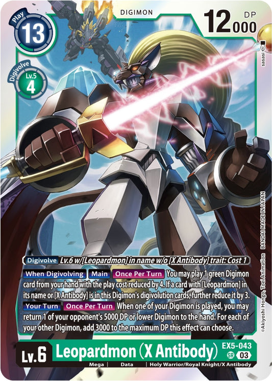 Image for Leopardmon (X Antibody) - Digimon Card Game