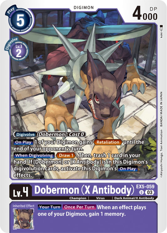 Image for Dobermon (X Antibody) - Digimon Card Game