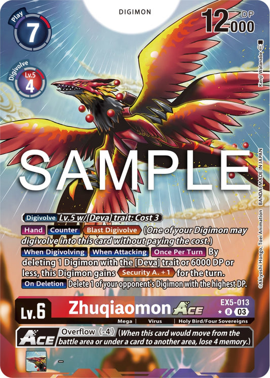 Image for Zhuqiaomon ACE (Alternate Art) - Digimon Card Game