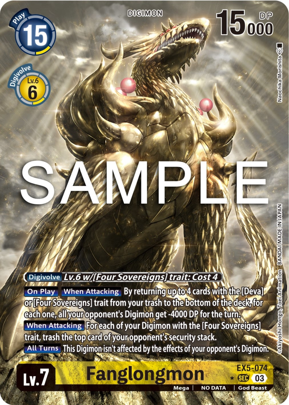 Image for Fanglongmon (Alternate Art) - Digimon Card Game
