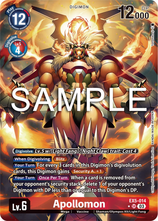 Image for Apollomon (Alternate Art) - Digimon Card Game
