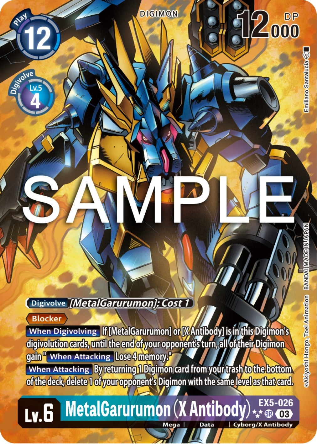 Image for MetalGarurumon (X Antibody) (3 Star Alternate Art) - Digimon Card Game
