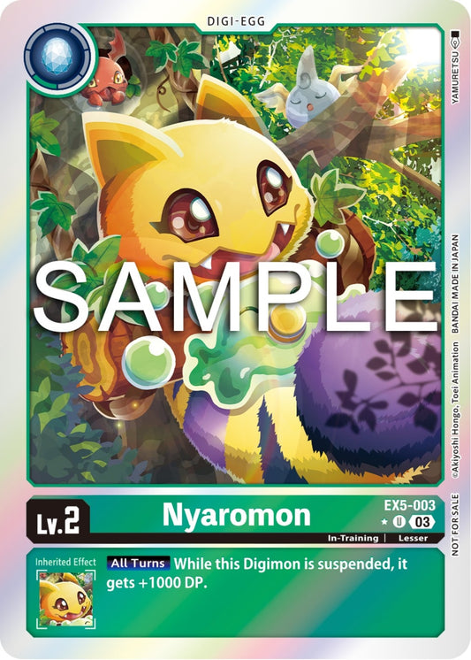 Image for Nyaromon (Animal Colosseum Box Promotion Pack) - Digimon Card Game