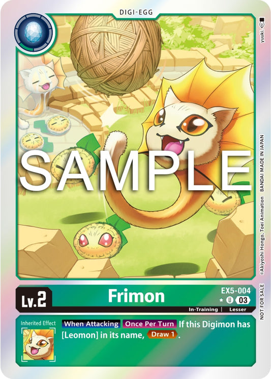 Image for Frimon (Animal Colosseum Box Promotion Pack) - Digimon Card Game