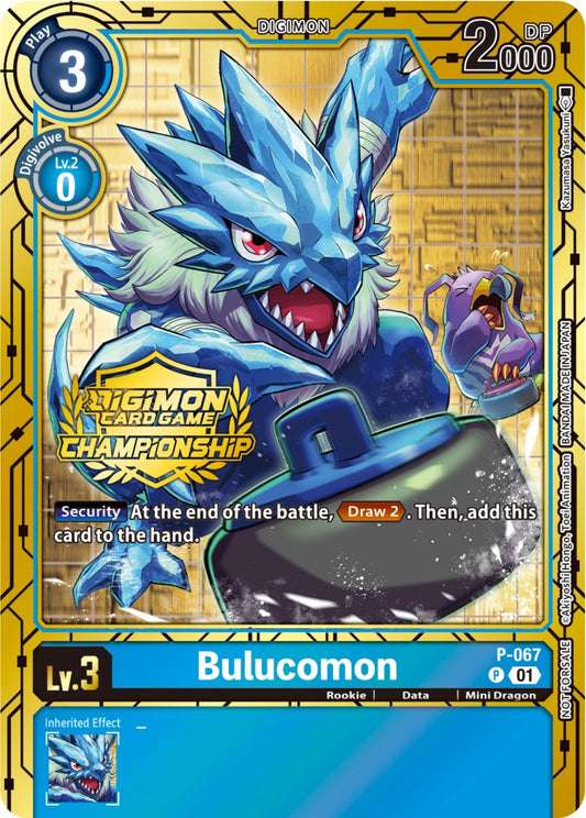 Image for Bulucomon - P-067 (Championship 2023 Gold Card Set) - Digimon Card Game