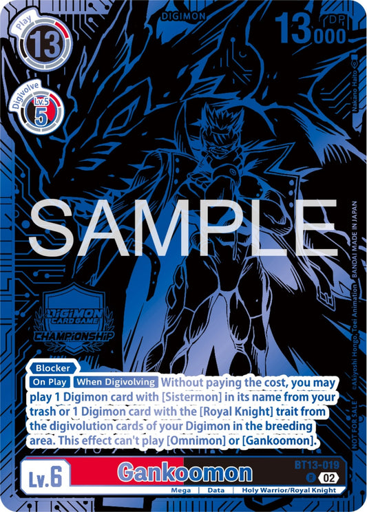 Image for Gankoomon - BT13-019 (2023 Championship Finals Top 16) - Digimon Card Game
