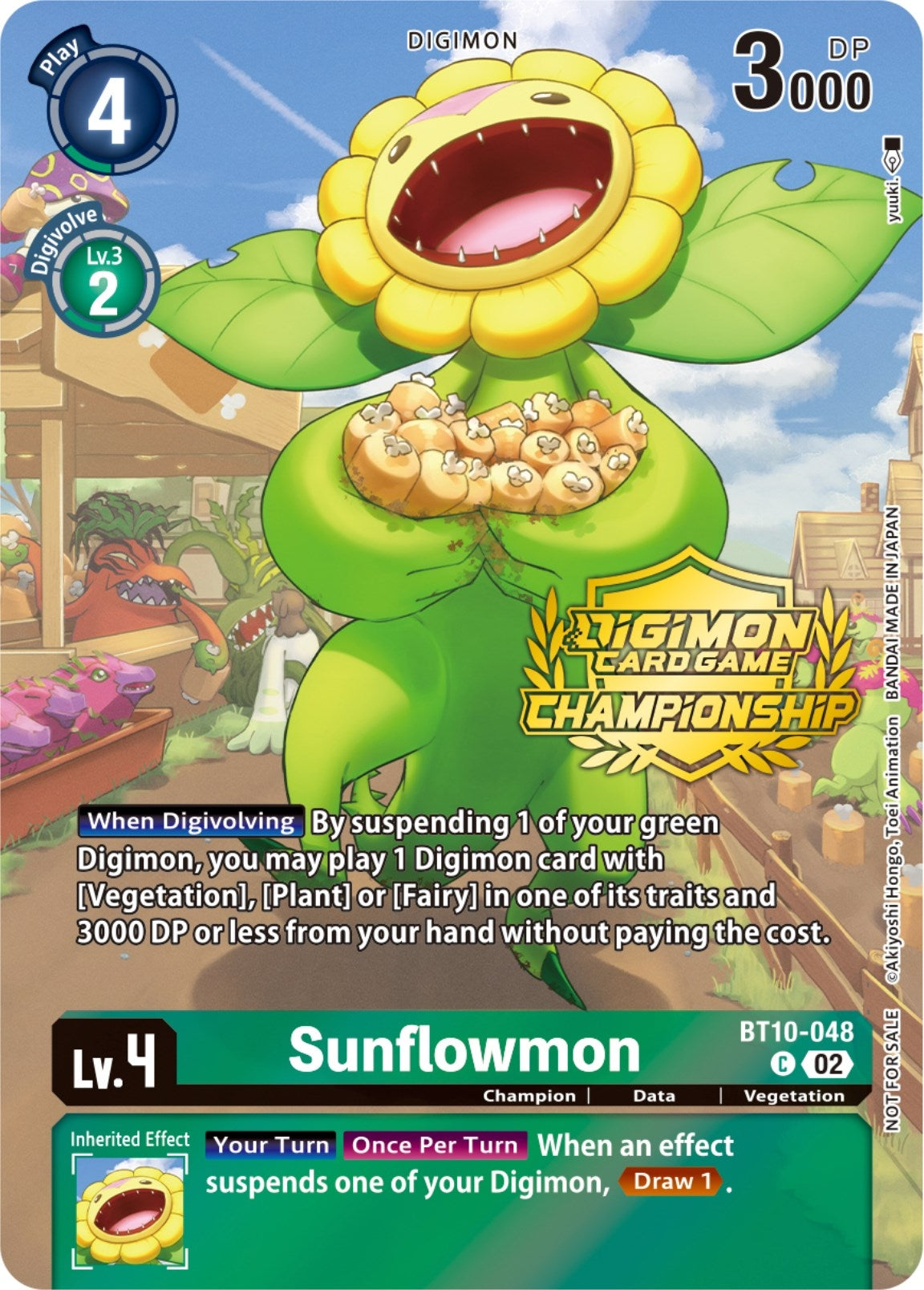 Image for Sunflowmon (Championship 2023 Tamers Pack) - Digimon Card Game