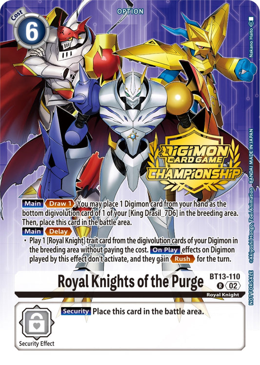 Image for Royal Knights of the Purge (Championship 2023 Tamers Pack) - Digimon Card Game