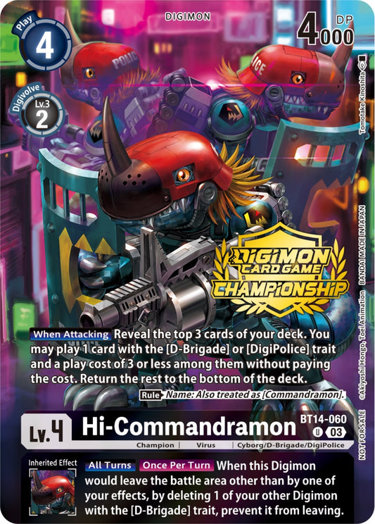 Image for Hi-Commandramon (Championship 2023 Tamers Pack) - Digimon Card Game