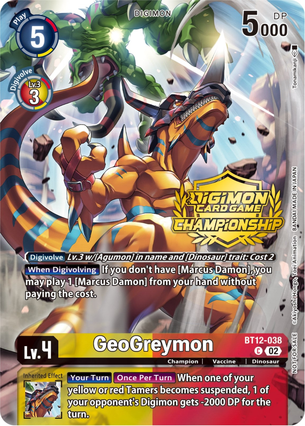 Image for GeoGreymon (Championship 2023 Tamers Pack) - Digimon Card Game