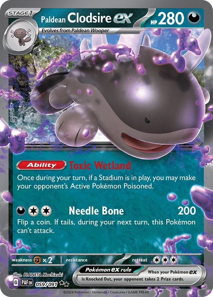 Image for Paldean Clodsire ex - Pokemon