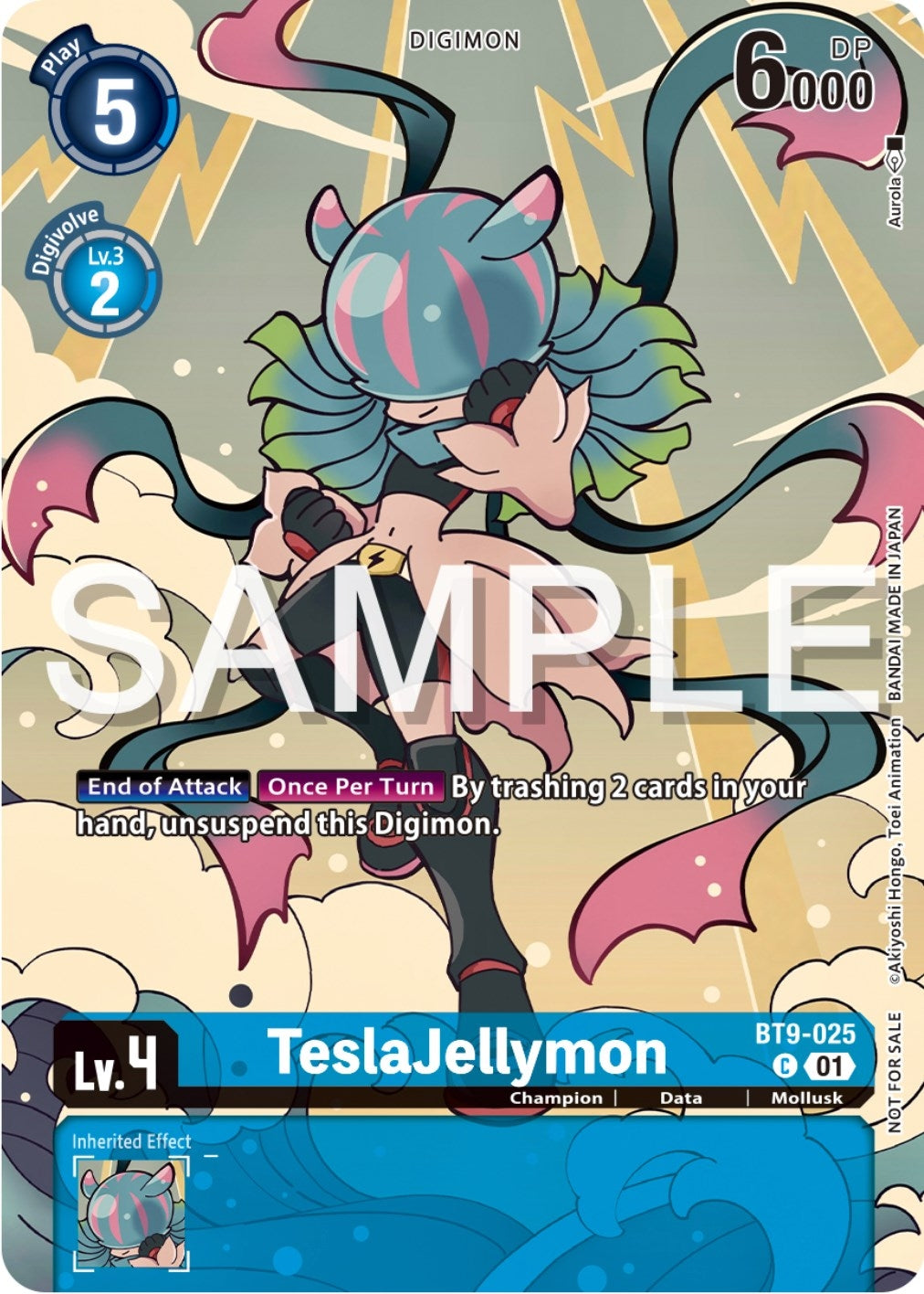 Image for TeslaJellymon (Digimon Illustration Competition Pack 2023) - Digimon Card Game