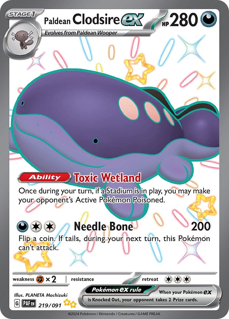Image for Paldean Clodsire ex - Pokemon