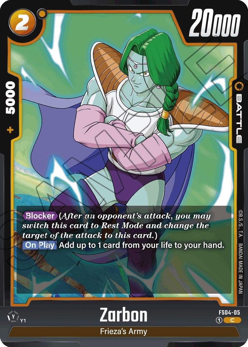 Image for Zarbon - Dragon Ball Super: Fusion World