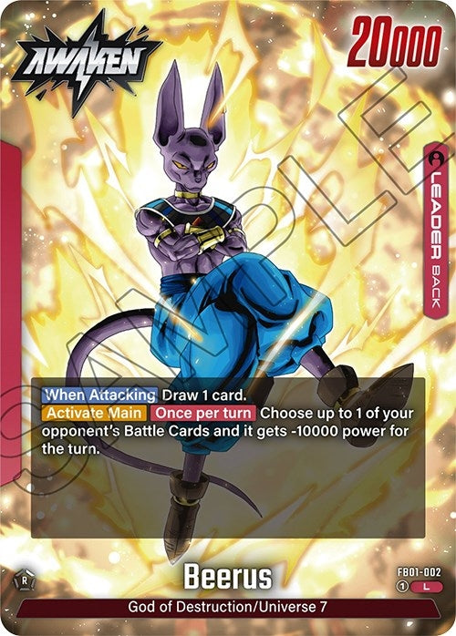 Image for Beerus - FB01-002 - Dragon Ball Super: Fusion World