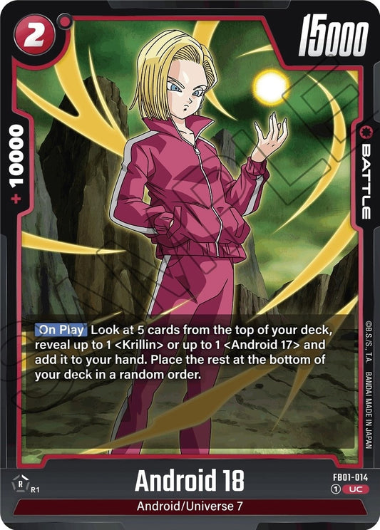 Image for Android 18 - FB01-014 - Dragon Ball Super: Fusion World