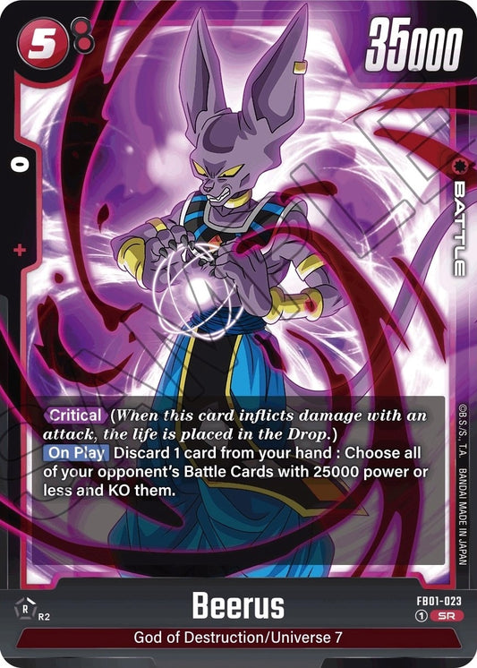 Image for Beerus - FB01-023 - Dragon Ball Super: Fusion World