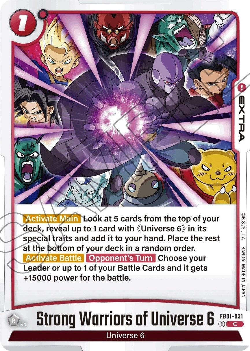 Image for Strong Warriors of Universe 6 - Dragon Ball Super: Fusion World