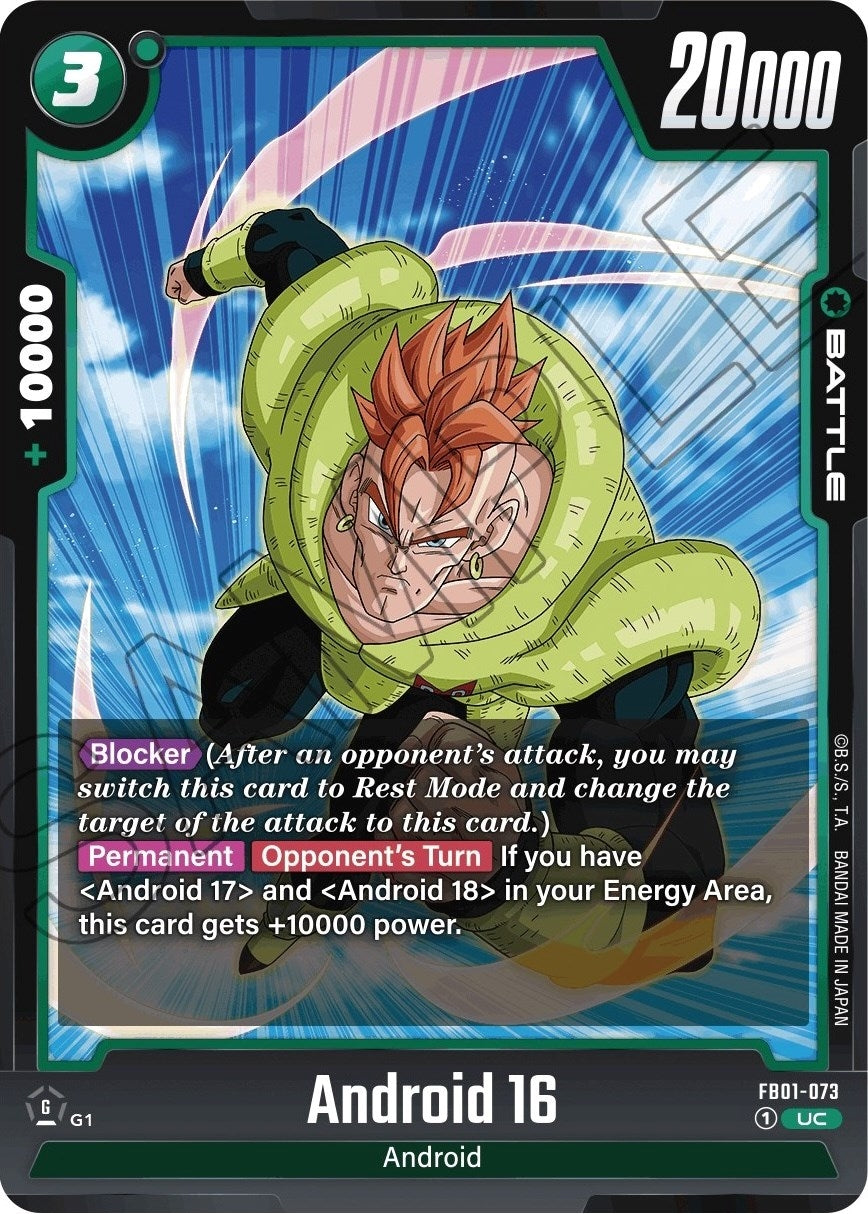 Image for Android 16 - FB01-073 - Dragon Ball Super: Fusion World