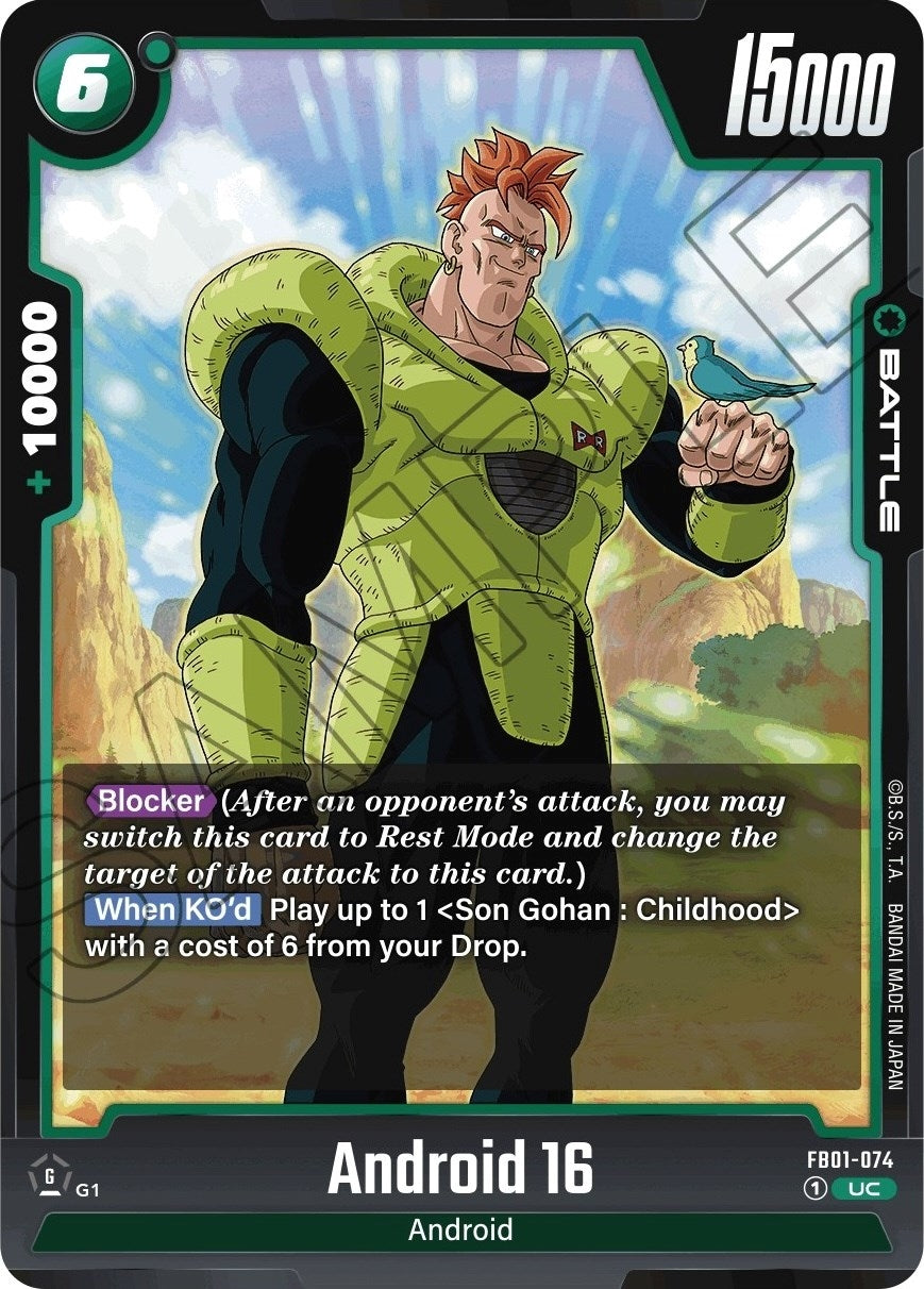Image for Android 16 - FB01-074 - Dragon Ball Super: Fusion World