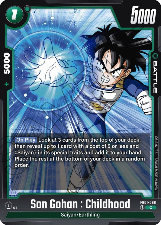 Image for Son Gohan : Childhood - FB01-088 - Dragon Ball Super: Fusion World