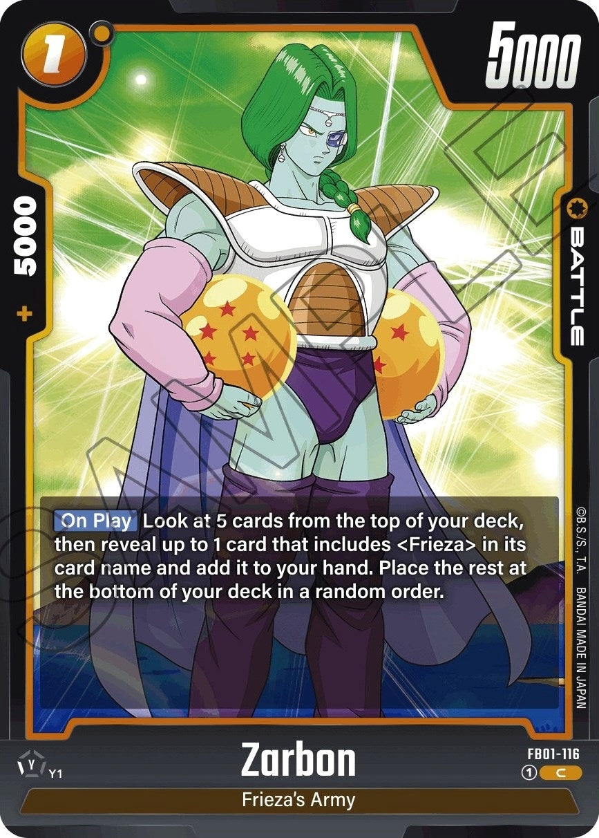 Image for Zarbon - Dragon Ball Super: Fusion World