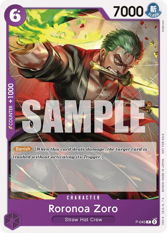 Image for Roronoa Zoro (OP-06 Pre-Release Tournament) [Participant] - One Piece Card Game