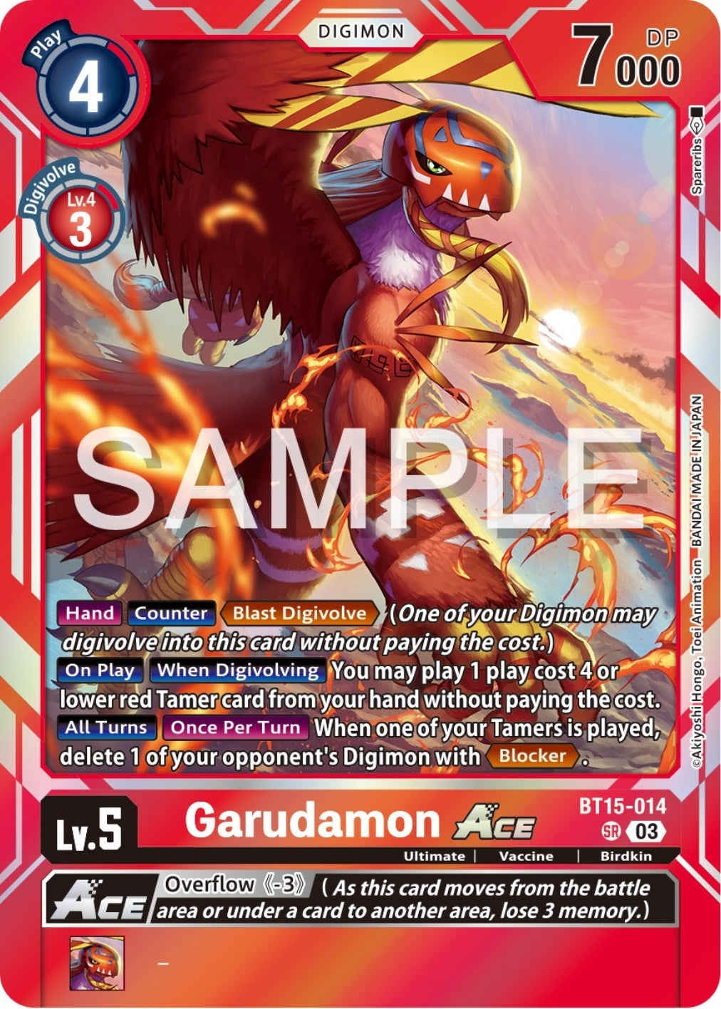Image for Garudamon ACE - Digimon Card Game