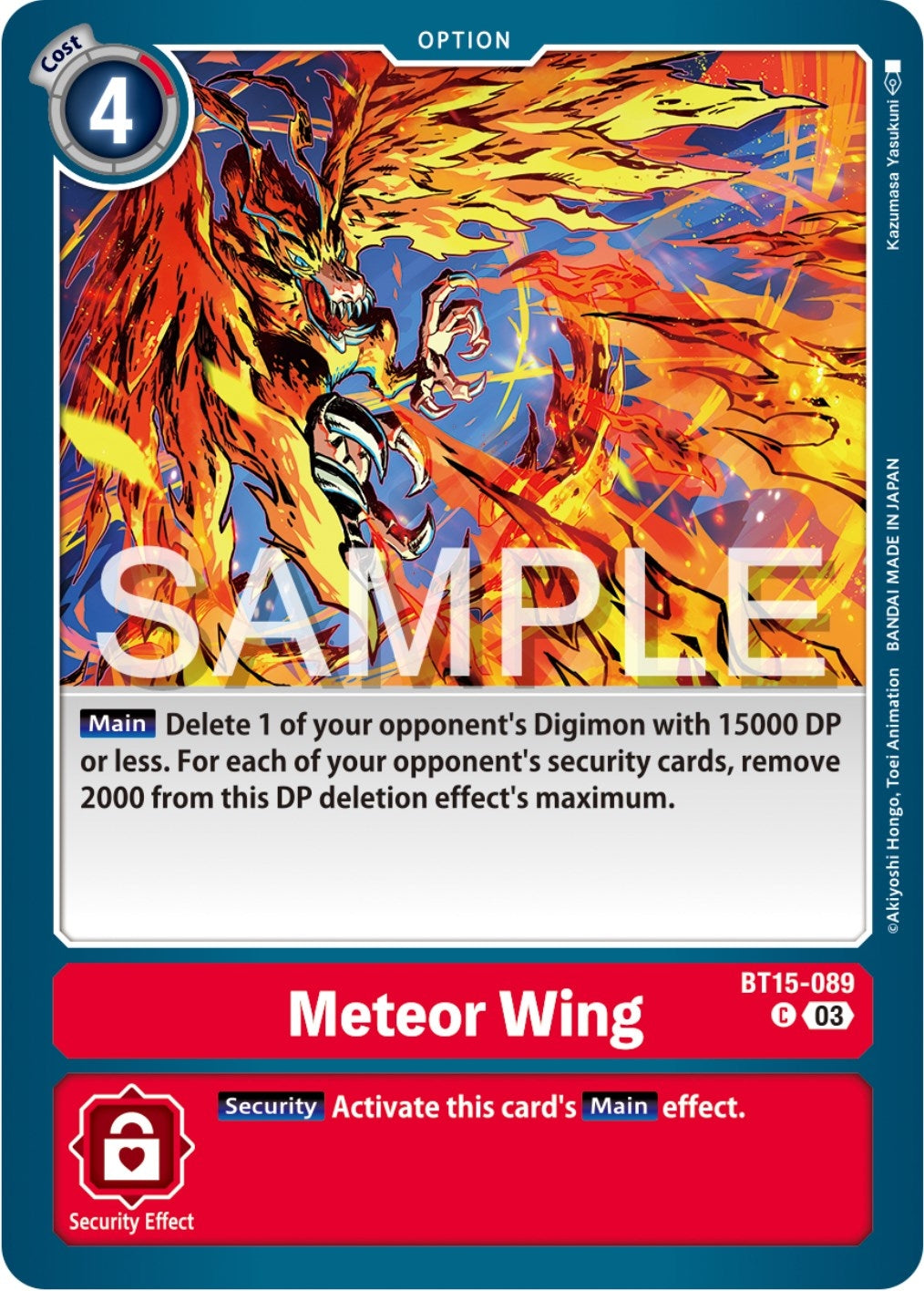 Image for Meteor Wing - Digimon Card Game