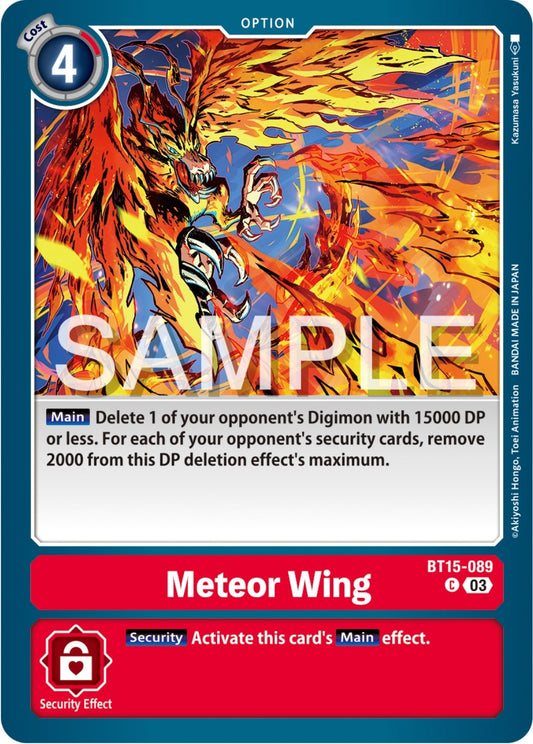 Image for Meteor Wing - Digimon Card Game