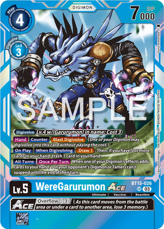Image for WereGarurumon ACE - Digimon Card Game