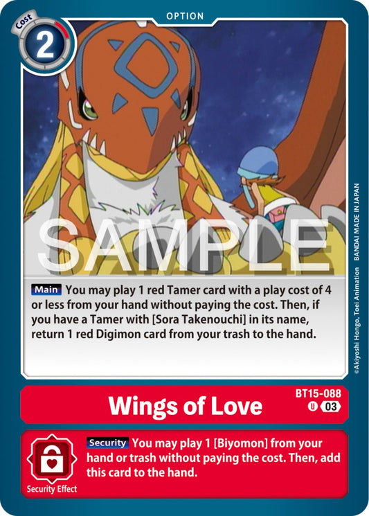 Image for Wings of love - Digimon Card Game