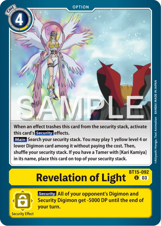 Image for Revelation of Light - Digimon Card Game