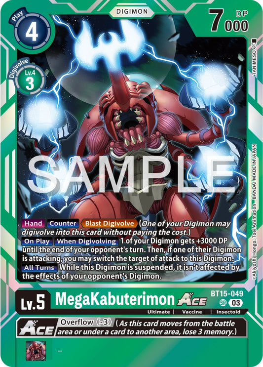 Image for MegaKabuterimon ACE - Digimon Card Game
