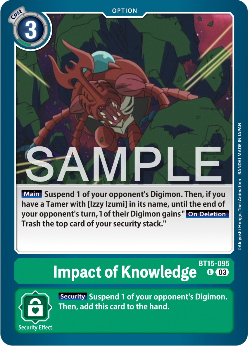 Image for Impact of Knowledge - Digimon Card Game