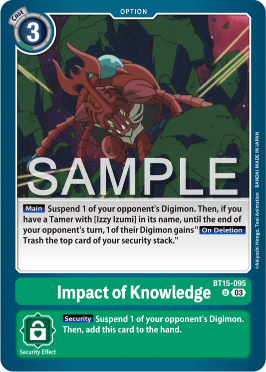 Image for Impact of Knowledge - Digimon Card Game