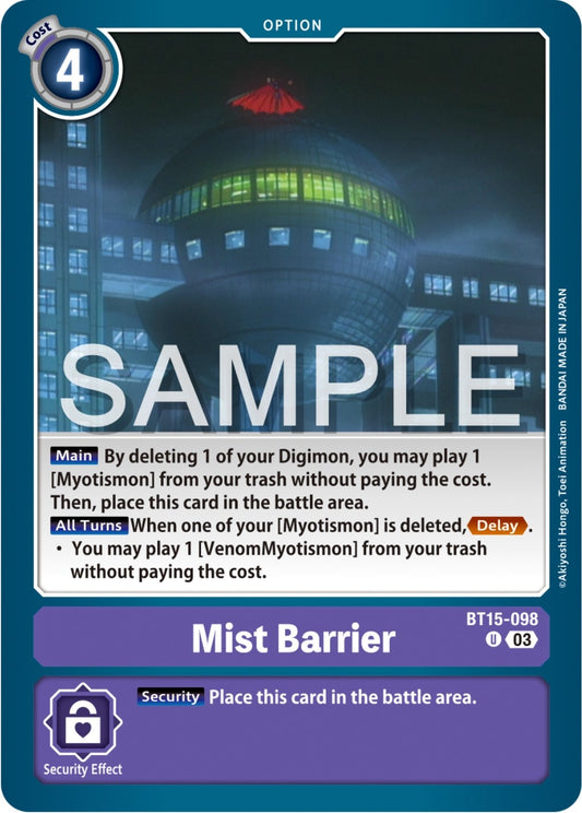 Image for Mist Barrier - Digimon Card Game