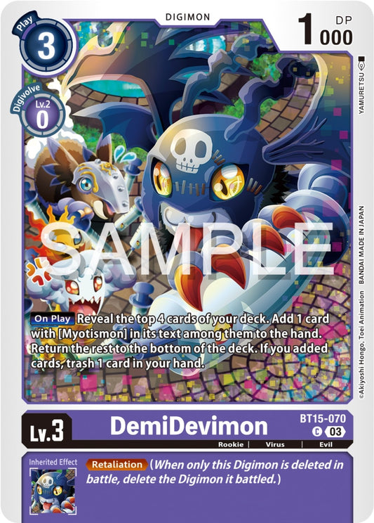 Image for DemiDevimon - Digimon Card Game