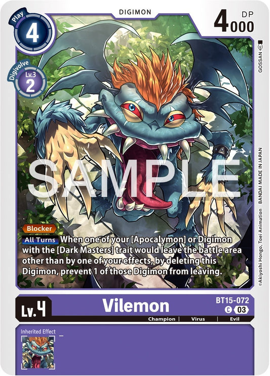 Image for Vilemon - Digimon Card Game