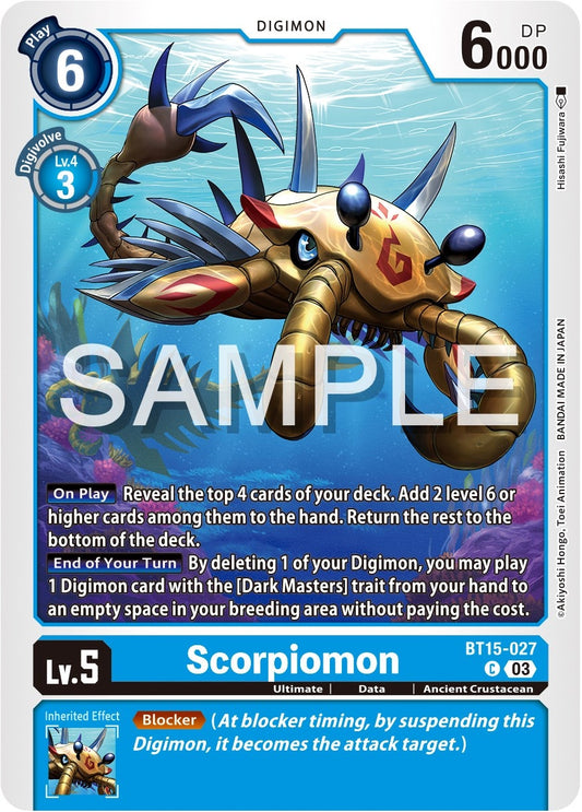 Image for Scorpiomon - Digimon Card Game
