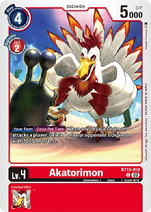 Image for Akatorimon - Digimon Card Game