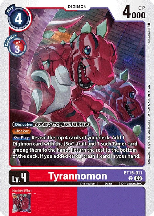 Image for Tyrannomon - Digimon Card Game