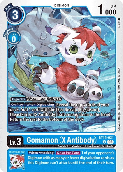 Image for Gomamon (X Antibody) - Digimon Card Game