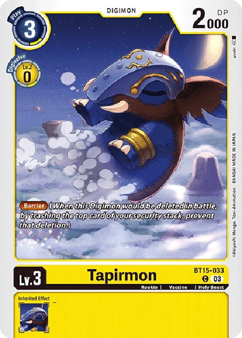 Image for Tapirmon - Digimon Card Game