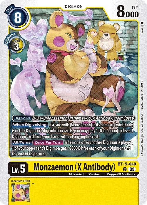 Image for Monzaemon (X Antibody) - Digimon Card Game