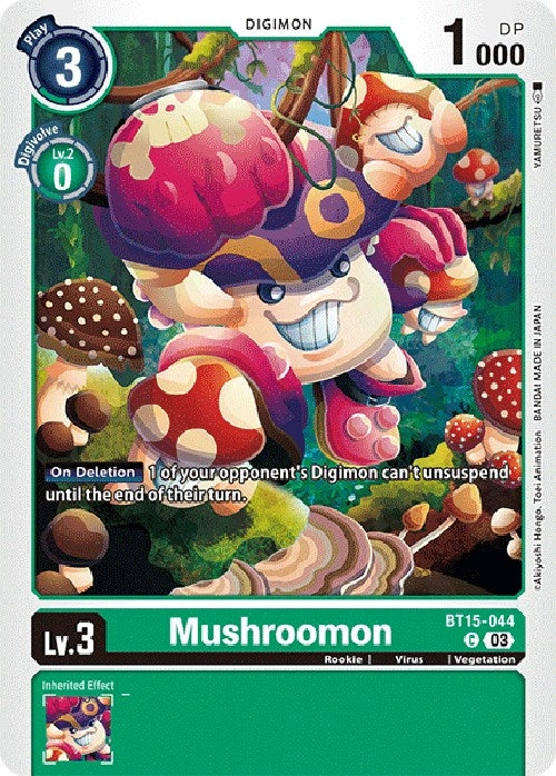 Image for Mushroomon - Digimon Card Game